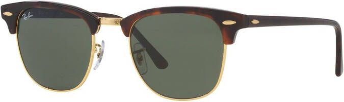 Ray-Ban clubmaster zonnebril Bruin