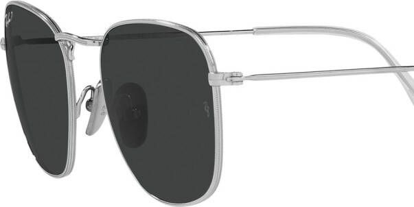 Ray-Ban Frank zonnebril met vierkant montuur Zilver