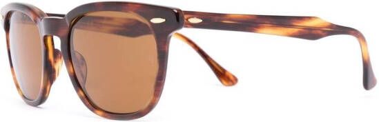 Ray-Ban Hawkeye zonnebril met vierkant montuur Bruin