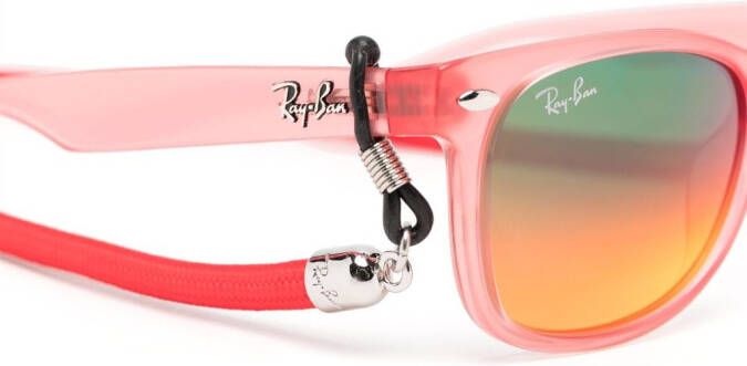 RAY-BAN JUNIOR Zonnebril met wayfarer montuur Rood