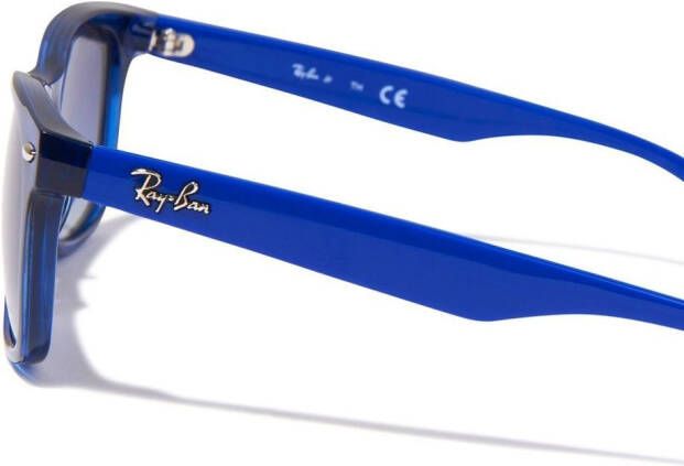 RAY-BAN JUNIOR Zonnebril met doorzichtig montuur Blauw