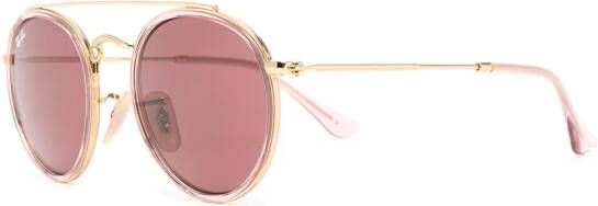 RAY-BAN JUNIOR Zonnebril met piloten montuur Roze