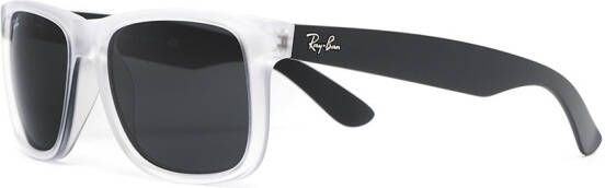 Ray-Ban Justin zonnebril met rechthoekig montuur Grijs