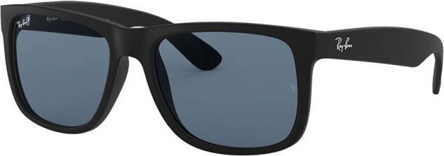 Ray-Ban Justin zonnebril met vierkant montuur Zwart