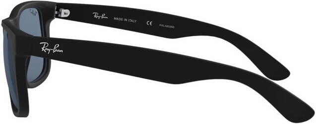 Ray-Ban Justin zonnebril met vierkant montuur Zwart