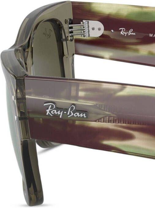 Ray-Ban Zonnebril met wayfer montuur Groen