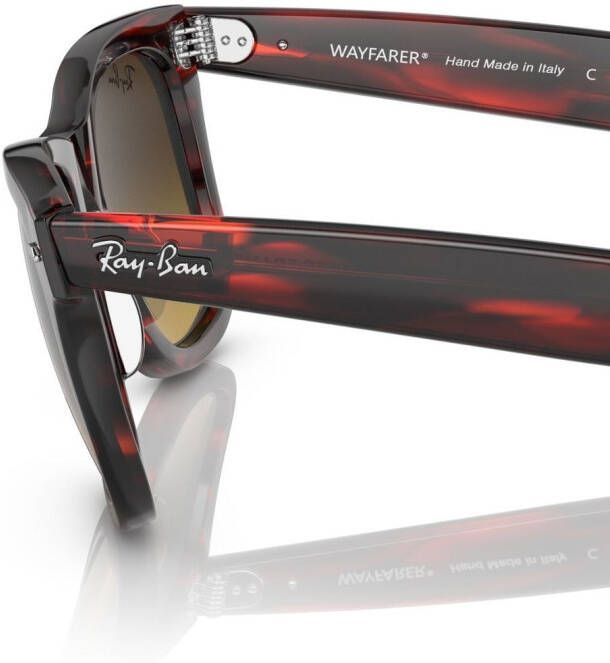 Ray-Ban Original Wayfarer zonnebril met vierkant montuur Rood