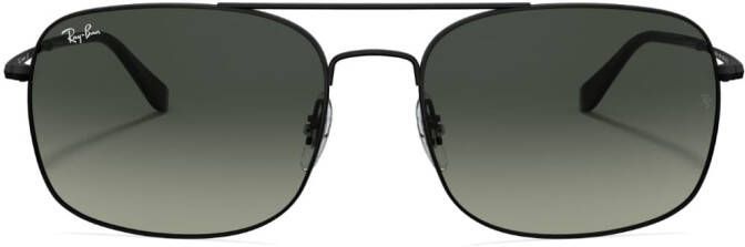 Ray-Ban RB3611 zonnebril met vierkant montuur Zwart