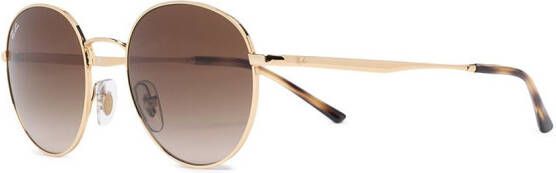 Ray-Ban RB3681 zonnebril met rond montuur Bruin