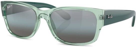 Ray-Ban Zonnebril met rechthoekig montuur Groen