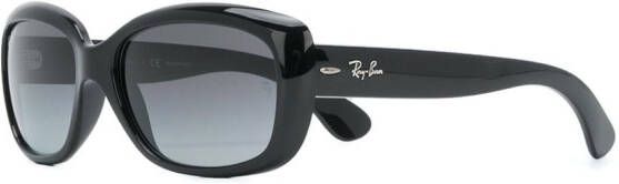 Ray-Ban rechthoekig gevormde zonnebril Zwart