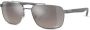 Ray-Ban Zonnebril met rechthoekig montuur Grijs - Thumbnail 2