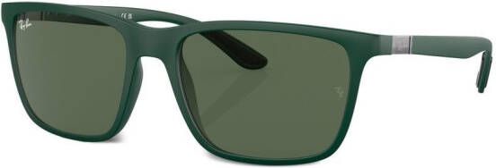 Ray-Ban Zonnebril met rechthoekig montuur Groen