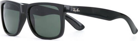 Ray-Ban Justin zonnebril met vierkant montuur Zwart