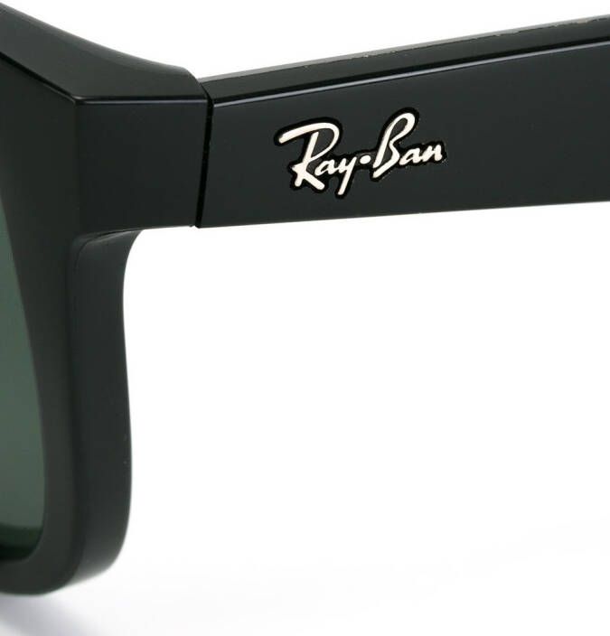 Ray-Ban Justin zonnebril met vierkant montuur Zwart
