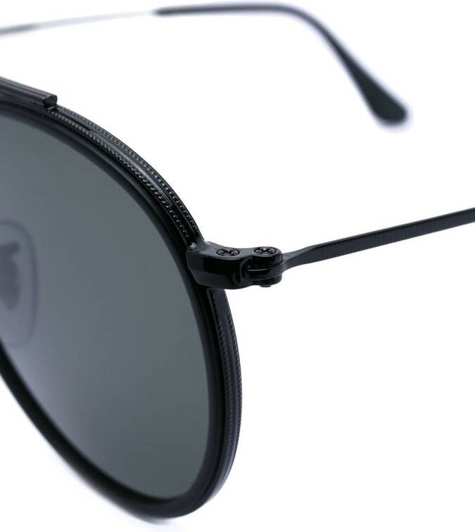 Ray-Ban round frame sunglasses Zwart