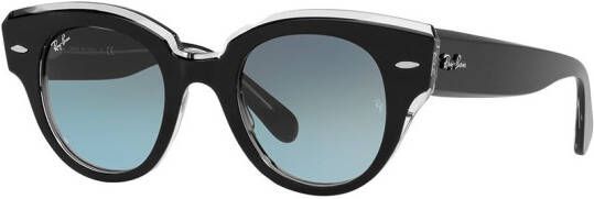 Ray-Ban Roundabout zonnebril met rond montuur Grijs