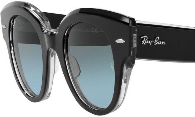 Ray-Ban Roundabout zonnebril met rond montuur Grijs