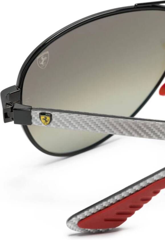 Ray-Ban Scuderia Ferrari zonnebril met piloten montuur Zwart