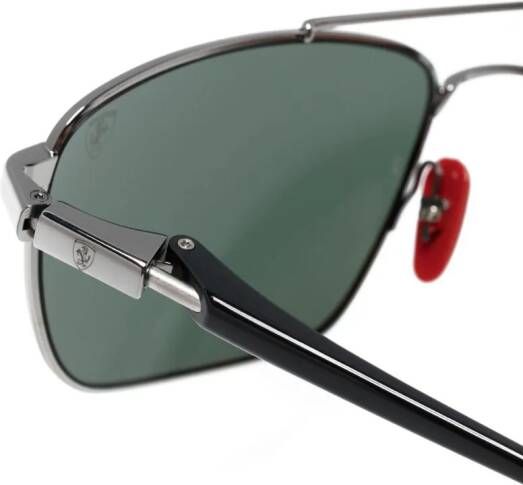 Ray-Ban Scuderia Ferrari zonnebril met vierkant montuur Zwart