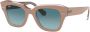 Ray-Ban State Street zonnebril met vierkant montuur Bruin - Thumbnail 1