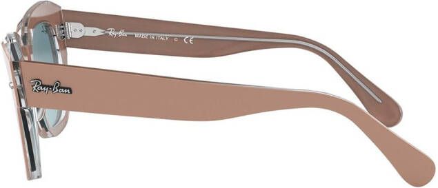 Ray-Ban State Street zonnebril met vierkant montuur Bruin