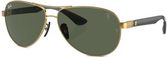Ray-Ban Zonnebril met piloten montuur Goud
