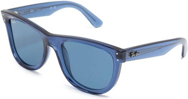 Ray-Ban Wayfarer Reverse zonnebril met vierkant montuur Blauw