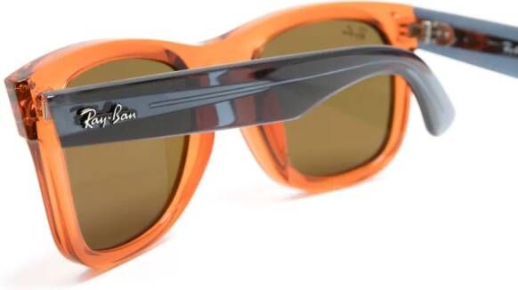 Ray-Ban Wayfarer Reverse zonnebril met vierkant montuur Oranje