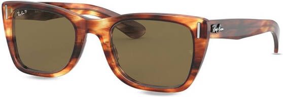 Ray-Ban Wayfarer zonnebril met schildpadschild design Bruin