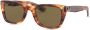 Ray-Ban Wayfarer zonnebril met schildpadschild design Bruin - Thumbnail 2