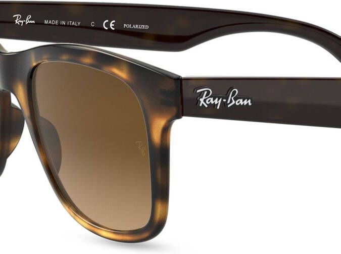 Ray-Ban Wayfarer zonnebril met schildpadschild design Groen