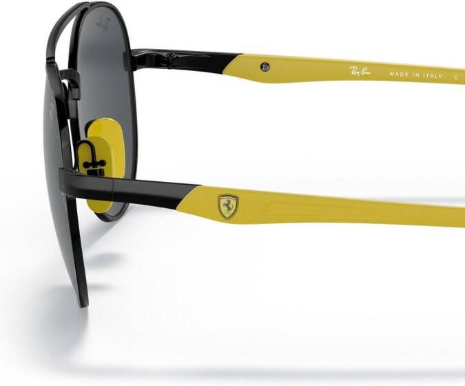 Ray-Ban x Ferrari zonnebril met rond montuur Zwart