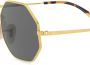 Ray-Ban Zonnebril met achthoekig montuur Goud - Thumbnail 3