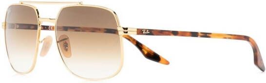 Ray-Ban Zonnebril met aviator montuur Goud