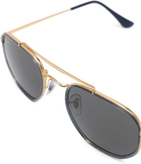 Ray-Ban Zonnebril met aviator montuur Goud