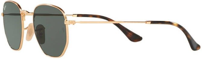 Ray-Ban zonnebril met aviator montuur Metallic