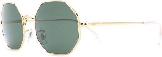 Ray-Ban Zonnebril met geometrisch montuur Goud