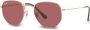 Ray-Ban Zonnebril met geometrisch montuur Goud - Thumbnail 2