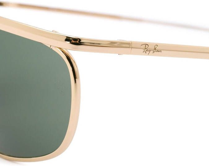 Ray-Ban Zonnebril met ovaal montuur Goud
