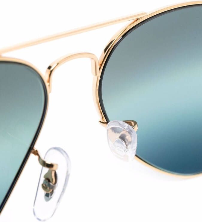 Ray-Ban Zonnebril met piloten montuur Goud