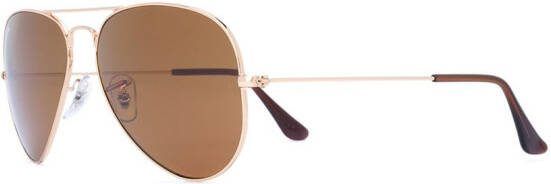 Ray-Ban Zonnebril met piloten montuur Goud