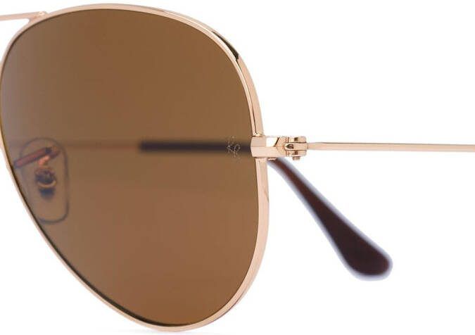 Ray-Ban Zonnebril met piloten montuur Goud