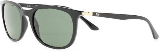 Ray-Ban Zonnebril met rechthoekig montuur Zwart