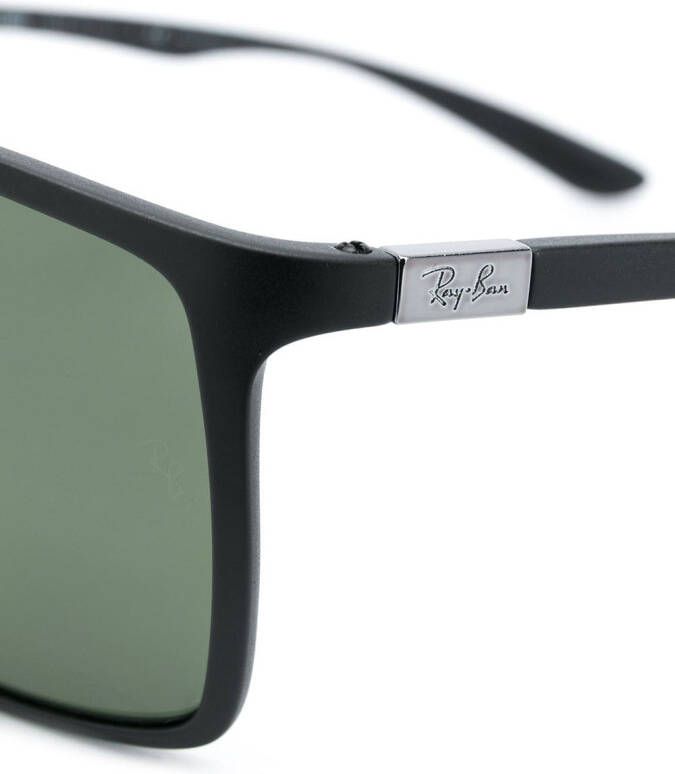Ray-Ban Zonnebril met rechthoekig montuur Zwart