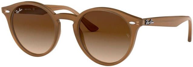 Ray-Ban Zonnebril met rond montuur Bruin