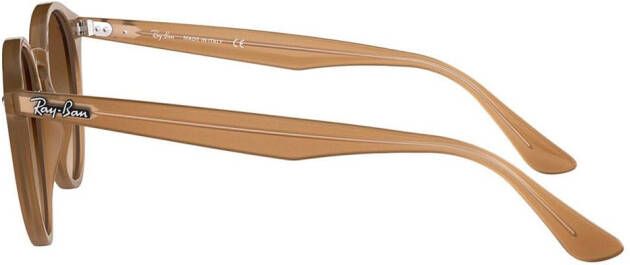 Ray-Ban Zonnebril met rond montuur Bruin