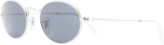 Ray-Ban Zonnebril met rond montuur Zilver