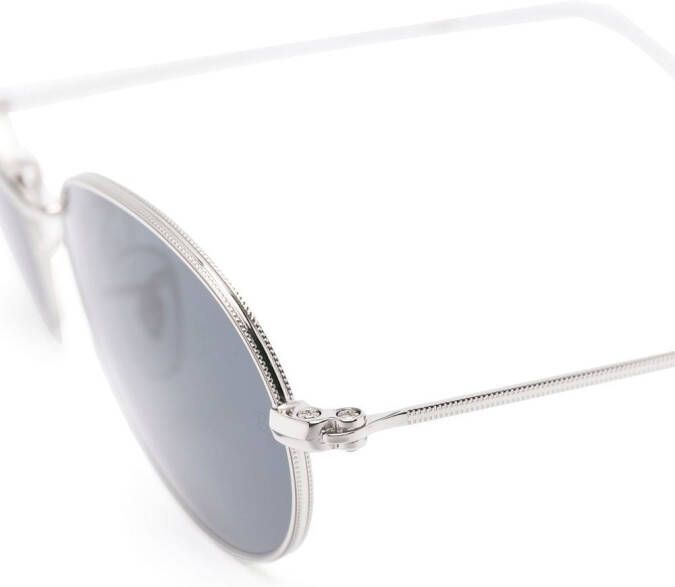 Ray-Ban Zonnebril met rond montuur Zilver