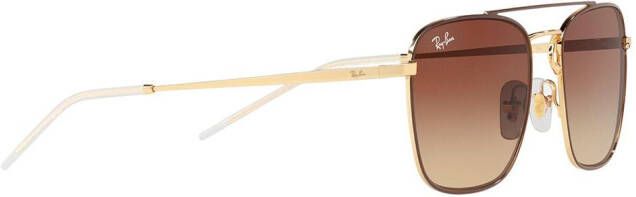 Ray-Ban Zonnebril met vierkant montuur Goud